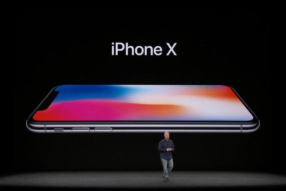 Momento de la presentación del nuevo iPhone X