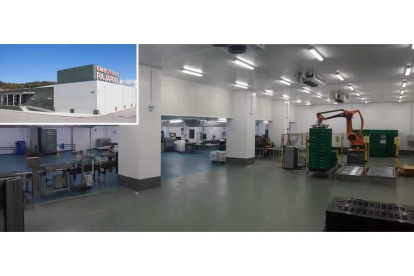 La nueva planta de embalaje de la factoría de Embutidos Pajariel en el polígono industrial del Bierzo Alto en Bembibre. DL