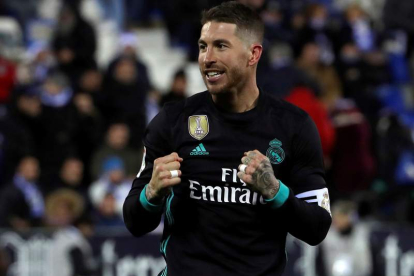 Sergio Ramos hizo el tercer gol del Real Madrid en el tiempo de descuento.