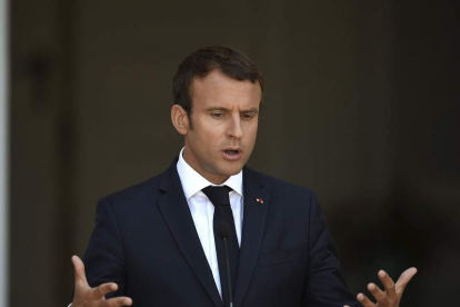 El presidente galo, Emmanuel Macron. VASSIL DONEV