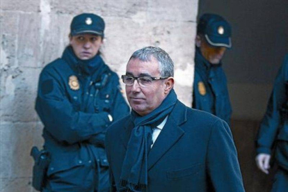 Diego Torres, al salir de los juzgados de Palma, el pasado 11 de febrero.