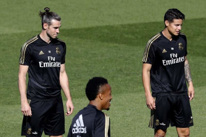 Bale, durante un entrenamiento del Real Madrid. CHEMA MOYA