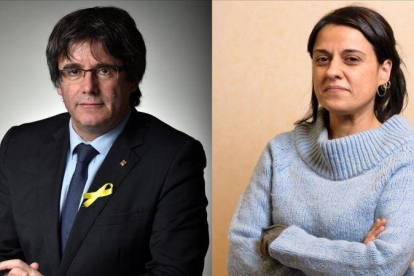 Carles Puigdemont y Anna Gabriel.
