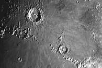 Copérnico, el cráter más llamativo de la luna, visto desde León