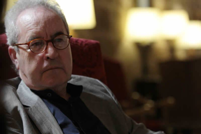 El escritor irlandés John Banville, durante su estancia en León para recoger el premio Leteo de 2013.