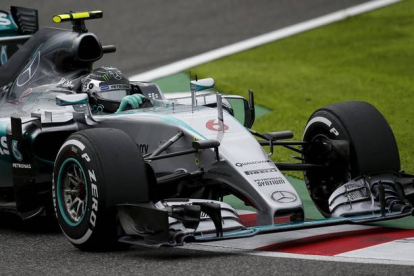 Nico Rosberg, durante la calificación del GP de Japón, este sábado.