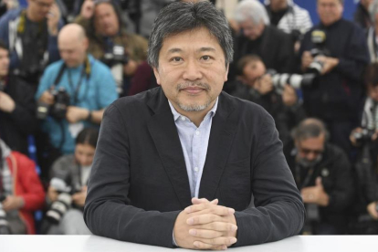 Hirokazu Kore-eda, en la presentación de Un asunto de familia (Shoplifters) en el Festival de Cannes