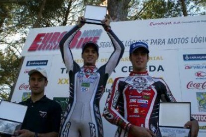 El podium de la antepenúltima prueba del Campeonato de España