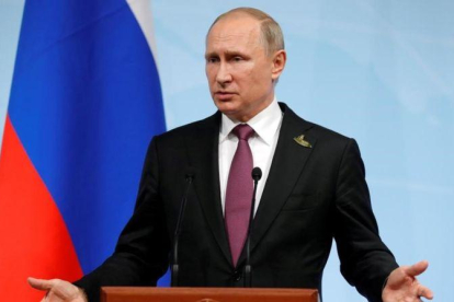 El presidente ruso, Vladimir Putin, durante la cumbre del G-20 en Hamburgo.