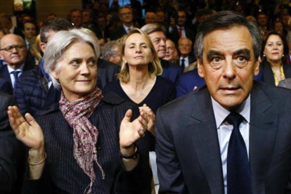 El matrimonio Fillon, en el año 2016, en París.