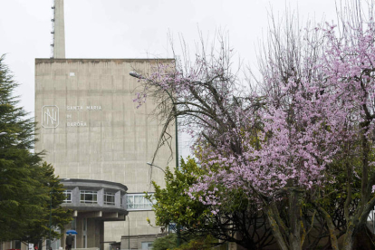 Imagen exterior de la planta de energía nuclear de Garoña, en Burgos.