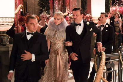 Leonardo DiCaprio, Carey Mulligan y Joel Edgerton, en esta nueva versión de ‘El Gran Gatsby’.