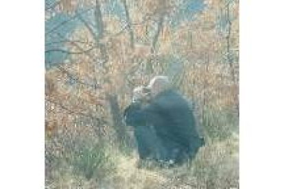 Un miembro del Seprona observa a los furtivos en el cantadero de Rabanal de Arriba