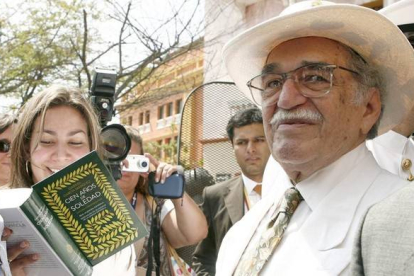 Gabriel García Márquez, en una visita a Cartagena de Indias, en el 2007.