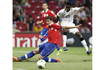 Chile y Ghana protagonizaron un partido agónico.