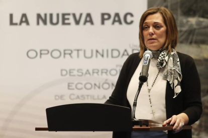 La consejera Milagros Marcos abordó la nueva PAC en León.