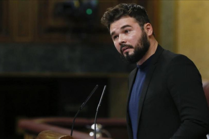 El portavoz adjunto de ERC en el Congreso, Gabriel Rufián.