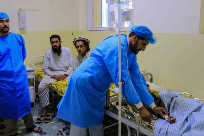 Hospital de Paktia, donde tratan a decenas de heridos. STRINGER