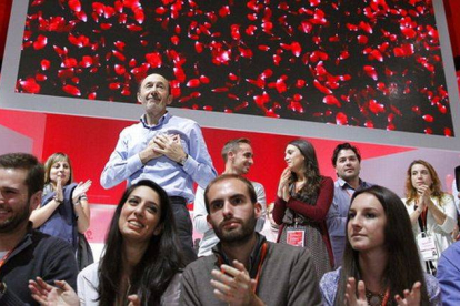 El secretario general del PSOE, Alfredo Pérez Rubalcaba, durante la segunda jornada de la Conferencia Política del PSOE que se celebra este fin de semana en Madrid.
