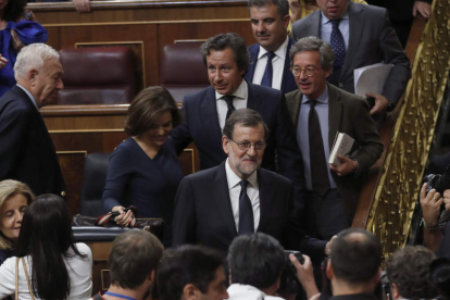 El portavoz del PSOE, Antonio Hernando. JAVIER LIZÓN