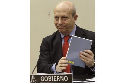 El ministro de Educación, Cultura y Deporte, Wert.