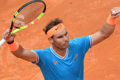 Rafa Nadal confía en estar al cien por cien para afrontar Roland Garros con garantías. ETTORE FERRARI