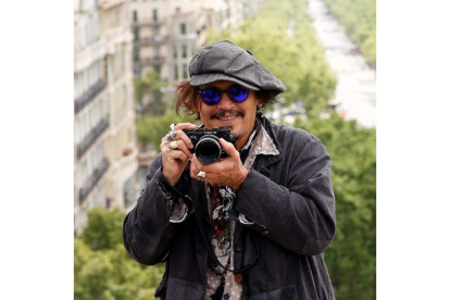Johnny Depp cuando presentó la película en Barcelona. QUIQUE GARCÍA