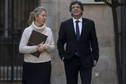 Neus Munté es una de las que mejor posicionada está para suceder a Carles Puigdemont. Q. GARCÍA