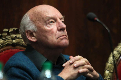 Fotografía tomada en 2011 del escritor uruguayo Eduardo Galeano, fallecido en 2015