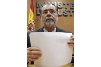 Mariano Fernández Bermejo, ayer en rueda de prensa