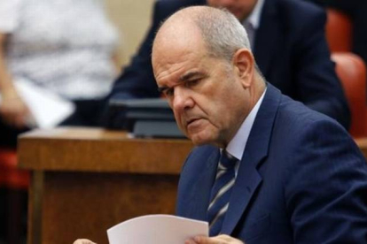 Manuel Chaves, en una reunión del grupo socialista en el Congreso, el pasado septiembre.