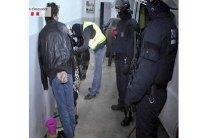 Imagen del momento de las detenciones.