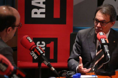 Atur Mas, durante la entrevista concedida a Rac1.