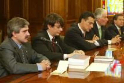 Francisco García, Eduardo Aguirre, Francisco Saurina, Jesús María Cantalapiedra y José Luis Teresa