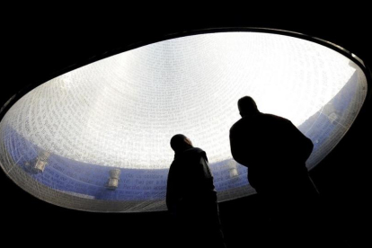 Monumento a las víctimas de los atentados del 11-M en la estación de Atocha de Madrid.