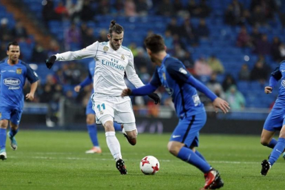 Bale, durante el encuentro de copa ante el Fuenlabrada