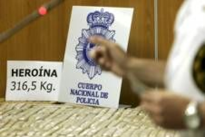 Un total de 316 kilos de heroína de gran pureza fueron intervenidos