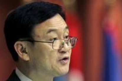 El primer ministro Thaksin Shinawatra