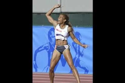 Pura fibra. Si hay algo que caracteriza a a las atletas, como a esta norteamericana, son sus músculos perfectos. Observen brazos y abdominales, por no decir nada de las piernas.