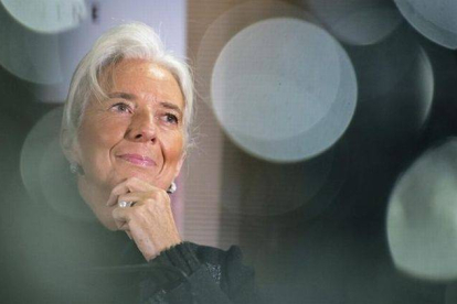 Christine Lagarde, este martes, en Bruselas.