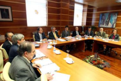 Reunión del comité científico asesor de la gripe A en Valladolid.