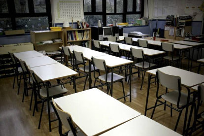 Aula vacía de un colegio