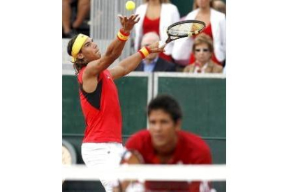 Nadal volvió a resultar determinante en el segundo punto de España