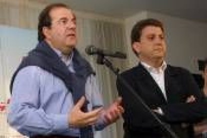 Juan Vicente Herrera y López Riesco, en un mitin reciente