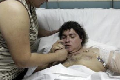 Franns Melgar, en el hospital Virgen del Consuelo.