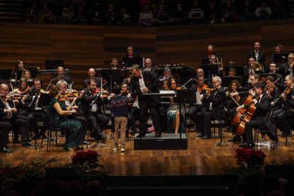 Concierto del año pasado de la Orquesta Sinfónica Odón Alonso. MIGUEL F. B.