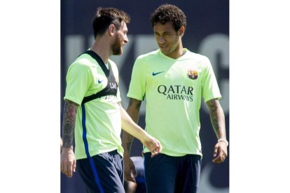 Messi y Neymar liderarán hoy el ataque junto a Alcácer. Q. GARCÍA