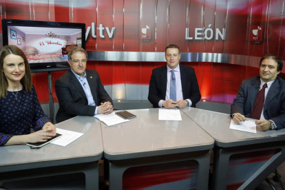 Elena Rodríguez, Arsenio García, Germán Gavela y Alberto Domingo en El Filandón.