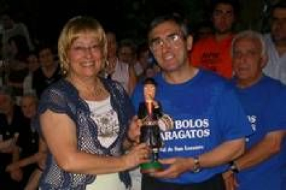 Un momento de la entrega de premios del torneo de este año en Val de San Lorenzo