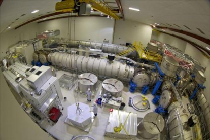 Una imagen del observatorio de ondas gravitacionales LIGO en Handford (Washington).